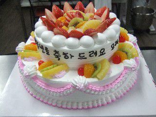 2단 생크림 케익 